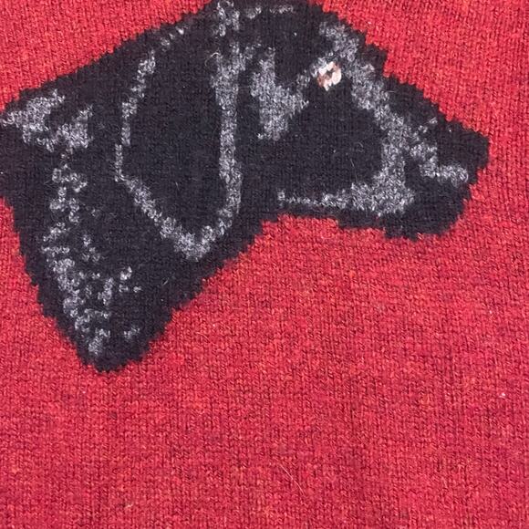 Boston Traders Men Small Wool Blend Sweater Red Knit Cozy Winter Long Sleeve - Picture 3 of 6